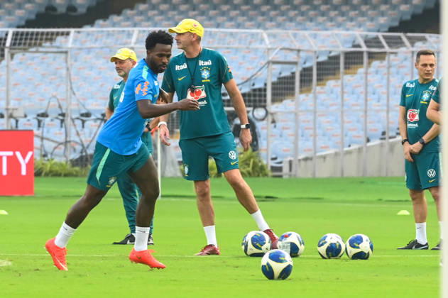 KOLKATA, INDIA - OCTOBER 2: Vinicius Junior of Brazil Men s National Football team during training session ahead of upcoming International Friendly match against India at Vivekananda Yuva Bharati (Salt Lake) Stadium on October 2, 2026 in Kolkata, India. (Photo by Samir Jana Hindustan Times ) Brazil National Football Team Arrive In Kolkata Ahead Of Their Match Against Indian Football Team