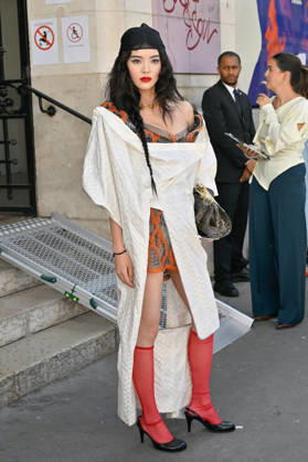 PFW Vivienne Westwood Outside Arrivals Guest arriving at the Vivienne Westwood show during Paris Fashion Week, in Paris, France on 3 October 2026. Photo by Julien Reynaud APS-Medias ABACAPRESS.COM Paris France Copyright: xReynaudxJulien APS-Medias ABACAx