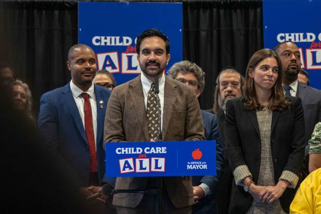 New York, NY- October 5: Mayor Zohran Kwame Mamdani makes an announcement to deliver Free Child Care to more Than 10,000 Low-Income Children October 5, 2026. Copyright: xCamaraxPorter AdMedia MediaPunchx