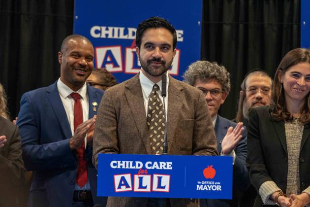 New York, NY- October 5: Mayor Zohran Kwame Mamdani makes an announcement to deliver Free Child Care to more Than 10,000 Low-Income Children October 5, 2026. Copyright: xCamaraxPorter AdMedia MediaPunchx