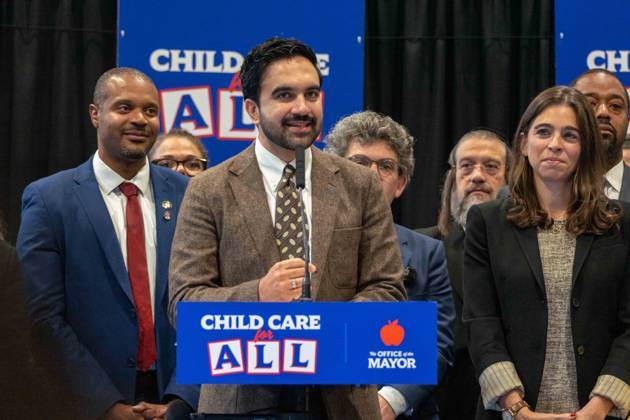 New York, NY- October 5: Mayor Zohran Kwame Mamdani makes an announcement to deliver Free Child Care to more Than 10,000 Low-Income Children October 5, 2026. Copyright: xCamaraxPorter AdMedia MediaPunchx