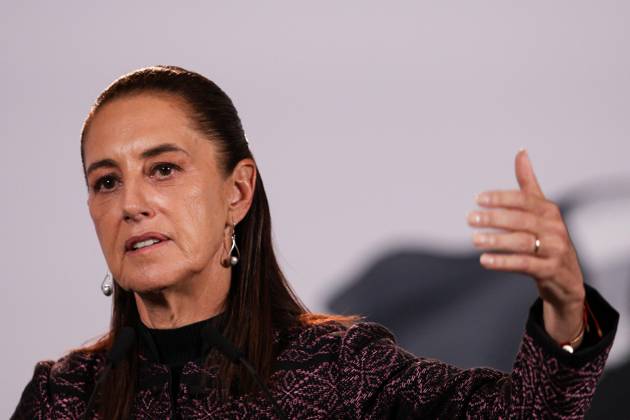 October 5, 2026: TO-45353- Ciudad de M& xe9;xico. 2026-10 -05. Claudia Sheinbaum Pardo, President of Mexico, during the daily morning press conference in the Treasury Room of the National Palace in Mexico City. Alejandro God& xcd;nez Clasos.com.mx - ZUMAcs4_ 20261005_faa_cs4_032 Copyright: xAlejandroxGod& Xed;Nezx