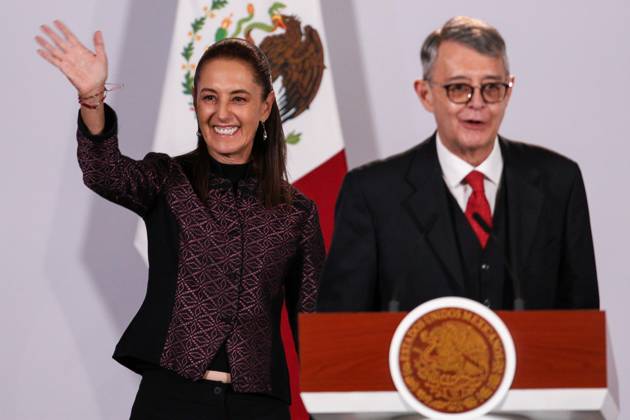 October 5, 2026: TO-45353- Ciudad de M& xe9;xico. 2026-10 -05. Claudia Sheinbaum Pardo, President of Mexico, during the daily morning press conference in the Treasury Room of the National Palace in Mexico City. Alejandro God& xcd;nez Clasos.com.mx - ZUMAcs4_ 20261005_faa_cs4_049 Copyright: xAlejandroxGod& Xed;Nezx