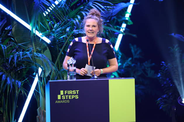 FIRST STEPS 2026 Michael Ballhaus Award-winning film RUN ME WILD, cinematography by Lea Dähne Award ceremony on stage at the FIRST STEPS 2026 awards ceremony at the Theater des Westens in Berlin Copyright: xEventpressxFuhrx