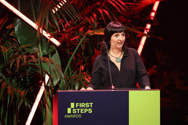 FIRST STEPS 2026 No Fear Bernd Eichinger Award: Ira Tondowski s Acceptance Speech at the FIRST STEPS 2026 Awards Ceremony on Stage at the Theater des Westens in Berlin Copyright: xEventpressxFuhrx