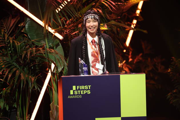 FIRST STEPS 2026 Short Steps Winner: QAMAJAI by Yerkezhan Sabitbekova Award ceremony on stage at the FIRST STEPS 2026 awards ceremony at the Theater des Westens in Berlin Copyright: xEventpressxFuhrx