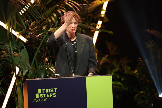 FIRST STEPS 2026 Feature-Length Film Evening Presentation by Eva Trobisch Award Ceremony on Stage at the FIRST STEPS 2026 Awards at the Theater des Westens in Berlin Copyright: xEventpressxFuhrx