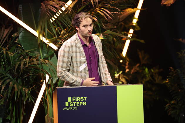 FIRST STEPS 2026 Feature-Length Film Winner: *I UNDERSTAND YOUR FRUSTRATION* by Kilian Friedrich Award presentation on stage at the FIRST STEPS 2026 awards ceremony at the Theater des Westens in Berlin Copyright: xEventpressxFuhrx