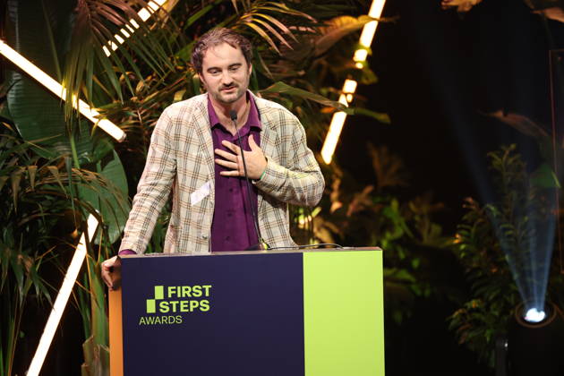 FIRST STEPS 2026 Feature-Length Film Winner: *I UNDERSTAND YOUR FRUSTRATION* by Kilian Friedrich Award presentation on stage at the FIRST STEPS 2026 awards ceremony at the Theater des Westens in Berlin Copyright: xEventpressxFuhrx
