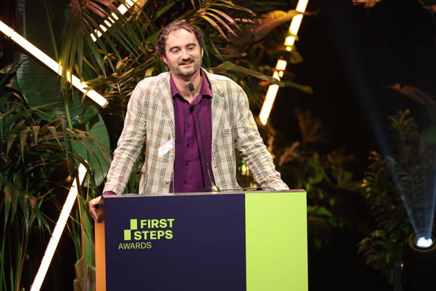 FIRST STEPS 2026 Feature-Length Film Winner: *I UNDERSTAND YOUR FRUSTRATION* by Kilian Friedrich Award presentation on stage at the FIRST STEPS 2026 awards ceremony at the Theater des Westens in Berlin Copyright: xEventpressxFuhrx