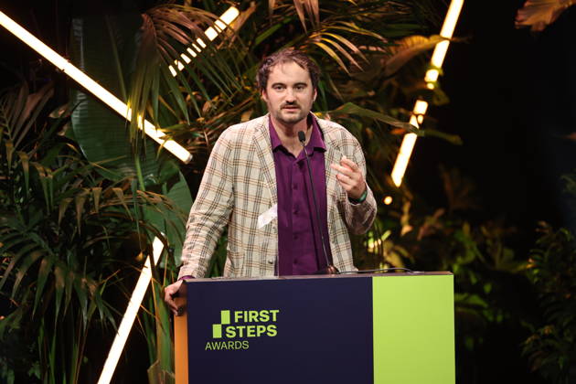 FIRST STEPS 2026 Feature-Length Film Winner: *I UNDERSTAND YOUR FRUSTRATION* by Kilian Friedrich Award presentation on stage at the FIRST STEPS 2026 awards ceremony at the Theater des Westens in Berlin Copyright: xEventpressxFuhrx