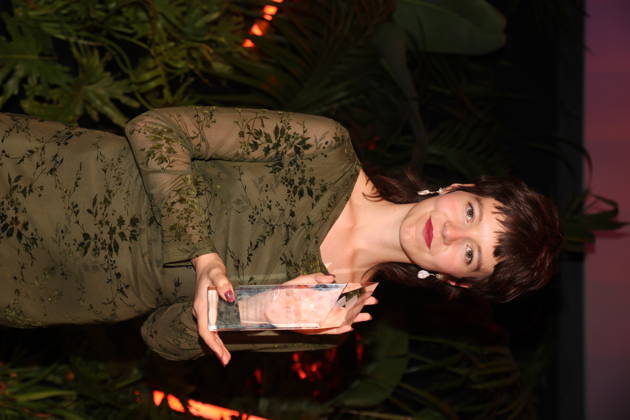 Georgia Rushton, winner of the Götz George Young Talent Award, in *EGGSHELLS* at the 27th First Steps Awards ceremony in 2026 at the Theater des Westens in Berlin, October 5, 2026 Copyright: xAgenturxMatthiasxWehnertx xM.xGränzdörferx