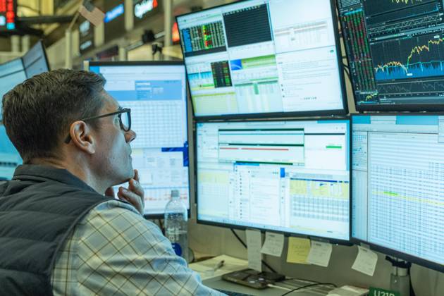 October 5, 2026, New York, New York, USA: A trader works on the trading floor of the New York Stock Exchange (NYSE) in New York, NY on October 5, 2026. New York USA - ZUMAr339 20261005_znp_r339_017 Copyright: xLevxRadinx