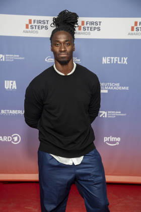 ABB FIRSTSTEPS: Eugene Boateng walks the red carpet at the 2026 FIRST STEPS Awards ceremony at the Theater des Westens on October 5, 2026, in Berlin, Germany