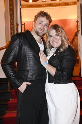 Knud Riepen and Gisa Flake at the 27th First Steps Awards ceremony in 2026 at the Theater des Westens in Berlin, October 5, 2026 Foto:xN.xKubelkax xFuturexImagex first_steps_6293