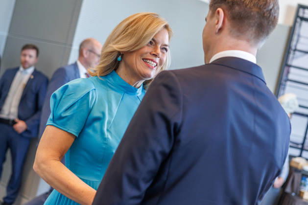 Bundestag: Bundestag President Julia Kloeckner welcomes the Prime Minister of the Republic of Lithuania, Mindaugas Sinkevicius, to the German Bundestag on October 6, 2026, in Berlin, Berlin, Berlin, Germany, Bundestag