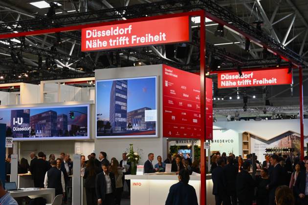 EXPO REAL 2026 is currently taking place at the Messe München exhibition grounds. It is Europe s largest international trade fair for real estate, investment, and infrastructure. Photo: Düsseldorf booth