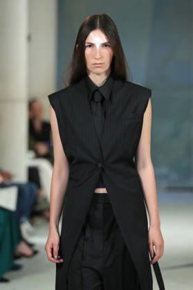 PFW - Litkovska Runway A model walks the runway during the Litkovska Womenswear Spring Summer 2027 show as part of the Paris Fashion Week on October 6, 2026 in Paris, France. Photo by Alain-Gil Gonzalez ABACAPRESS.COM Paris France  Copyright: xGonzalezxAlain-Gil ABACAx