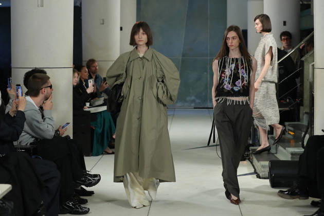PFW - Litkovska Runway A model walks the runway during the Litkovska Womenswear Spring Summer 2027 show as part of the Paris Fashion Week on October 6, 2026 in Paris, France. Photo by Alain-Gil Gonzalez ABACAPRESS.COM Paris France  Copyright: xGonzalezxAlain-Gil ABACAx