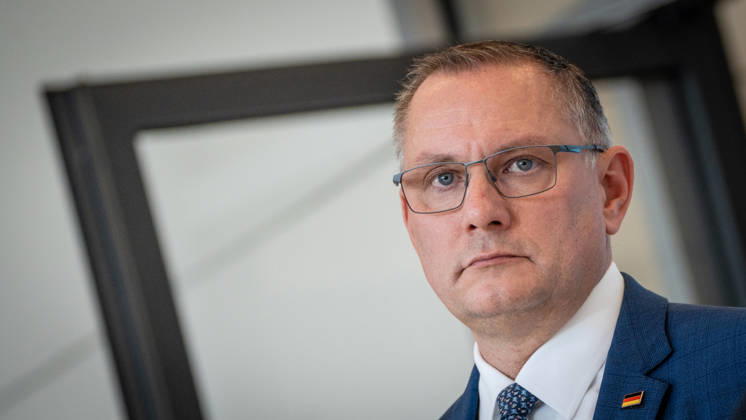 Tino Chrupalla, AfD Party and Parliamentary Group Leader Press statement by the two AfD party leaders and parliamentary group leaders before the start of the parliamentary group meeting in the German Bundestag, Berlin, Berlin, Germany, Bundestag