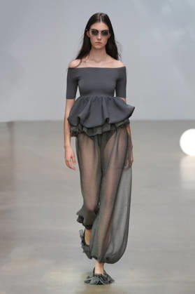 PFW - CFCL Runway A model walks the runway during the CFCL Ready to Wear Fall Winter 2026-2027 fashion show as part of Paris Fashion Week on March 10, 2026 in Paris, France. Photo by Alain-Gil Gonzalez ABACAPRESS.COM Paris France  Copyright: xGonzalezxAlain-Gil ABACAx