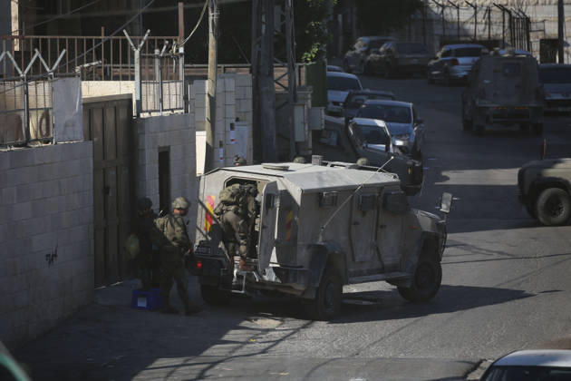 Israeli Security Forces Raid Nablus and Damage Memorials Israeli security forces raid the West Bank city of Nablus and destroy memorials in several neighborhoods during a military operation on October 7, 2026. Photo by Mohammed Nasser apaimages Nablus West Bank Palestinian Territory 071026_Nablus_MN_00(8) Copyright: xapaimagesxMohammedxNasserx xapaimagesx