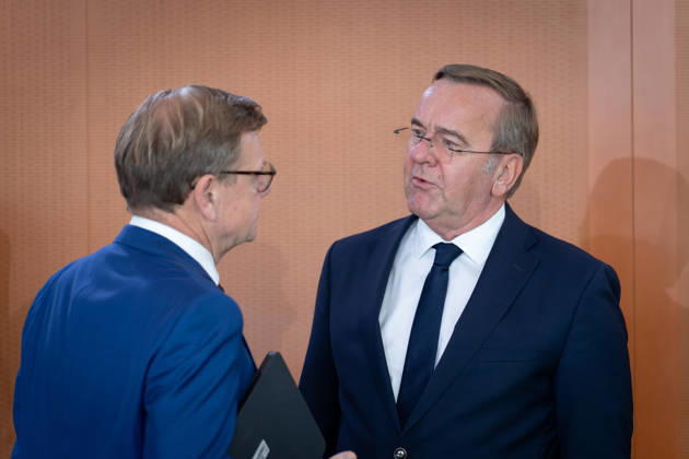 Cabinet meeting, Federal Government, Kickoff, Cabinet meeting, Federal Government, Boris Pistorius, Federal Minister of Defense, Johann Wadephul, Federal Minister of Foreign Affairs, Berlin, Berlin, GER