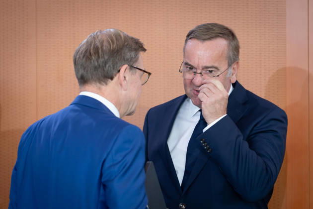 Cabinet meeting, Federal Government, Kickoff, Cabinet meeting, Federal Government, Boris Pistorius, Federal Minister of Defense, Johann Wadephul, Federal Minister of Foreign Affairs, Berlin, Berlin, GER