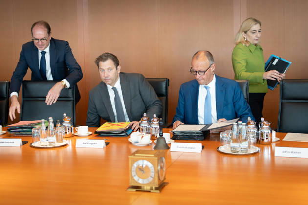 Cabinet meeting, Federal Government, Kickoff, Cabinet meeting, Federal Government, Federal Chancellor, Friedrich Merz, Minister of the Federal Chancellery, Nina Warken, Lars Klingbeil, Federal Minister of Finance, Vice Chancellor, Alexander Dobrindt, Federal Minister of the Interior, Berlin, Berlin, GER