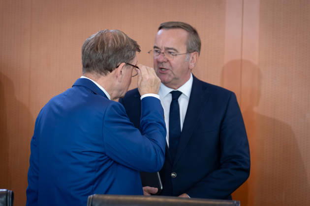 Cabinet meeting, Federal Government, Kickoff, Cabinet meeting, Federal Government, Boris Pistorius, Federal Minister of Defense, Johann Wadephul, Federal Minister of Foreign Affairs, Berlin, Berlin, GER
