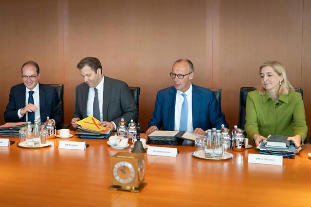 Cabinet meeting, Federal Government, Kickoff, Cabinet meeting, Federal Government, Federal Chancellor, Friedrich Merz, Minister of the Federal Chancellery, Nina Warken, Lars Klingbeil, Federal Minister of Finance, Vice Chancellor, Alexander Dobrindt, Federal Minister of the Interior, Berlin, Berlin, GER
