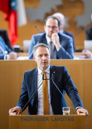 8 THURINGIAN STATE PARLIAMENT 55TH PLENARY SESSION ** FOR EDITORIAL USE ONLY ** EDITORIAL USE ONLY ** Oct. 7, 2026, Erfurt, Thuringian State Parliament, 8th Legislative Term, 55th Plenary Session. Photo: Andreas Bühl (CDU), Parliamentary Group Leader, Germany, Thuringia, Erfurt. Copyright SaschaxFromm Copyright: SaschaxFromm doc87xbt7gjvntwdeh8g26 ,EDITORIAL USE ONLY Copyright: SaschaxFromm