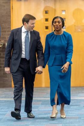 October 7, 2026, Birmingham, United Kingdom: Conservative party leader Kemi Badenoch and her husband Hamish Badenoch (left), arrive ahead of her keynote speech on the final day of the Conservative Party Conference at the International Convention Centre in Birmingham.The Conservative Party leader, Kemi Badenoch s gives her keynote speech at the International Convention Centre on the final day (day four) of the Conservative Party Conference at the International Convention Centre in Birmingham. The Conservative Party opened its annual conference under the slogan Stronger economy, stronger countryÃ¢ Birmingham United Kingdom - ZUMAs197 20261007_aaa_s197_029 Copyright: xPhilxLewisx
