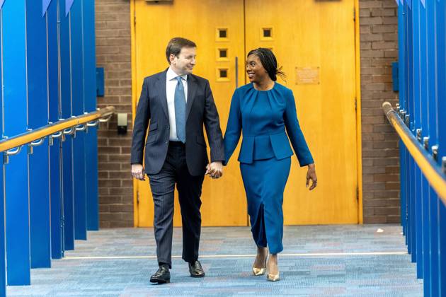 October 7, 2026, Birmingham, United Kingdom: Conservative party leader Kemi Badenoch and her husband Hamish Badenoch (left), arrive ahead of her keynote speech on the final day of the Conservative Party Conference at the International Convention Centre in Birmingham.The Conservative Party leader, Kemi Badenoch s gives her keynote speech at the International Convention Centre on the final day (day four) of the Conservative Party Conference at the International Convention Centre in Birmingham. The Conservative Party opened its annual conference under the slogan Stronger economy, stronger countryÃ¢ Birmingham United Kingdom - ZUMAs197 20261007_aaa_s197_037 Copyright: xPhilxLewisx