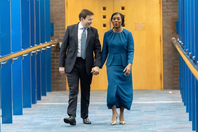 October 7, 2026, Birmingham, United Kingdom: Conservative party leader Kemi Badenoch and her husband Hamish Badenoch (left), arrive ahead of her keynote speech on the final day of the Conservative Party Conference at the International Convention Centre in Birmingham.The Conservative Party leader, Kemi Badenoch s gives her keynote speech at the International Convention Centre on the final day (day four) of the Conservative Party Conference at the International Convention Centre in Birmingham. The Conservative Party opened its annual conference under the slogan Stronger economy, stronger countryÃ¢ Birmingham United Kingdom - ZUMAs197 20261007_aaa_s197_039 Copyright: xPhilxLewisx