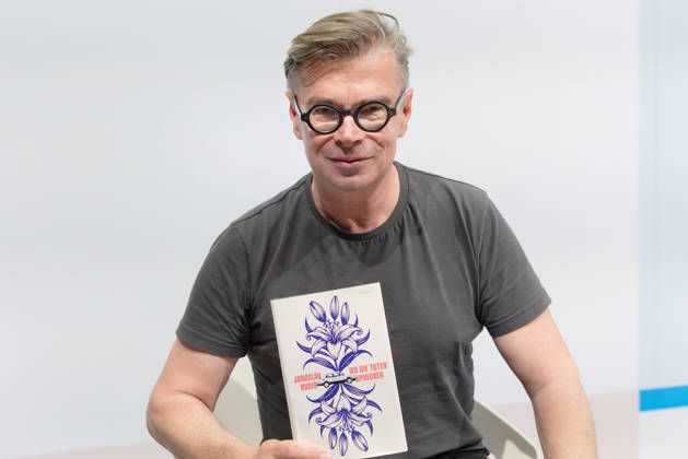 Frankfurt Book Fair 2026: Jaroslav Rudiö presents his new novel *Where the Dead Speak* (Luchterhand Literaturverlag, 2026), Frankfurt am Main, Hesse, Germany, Exhibition Center