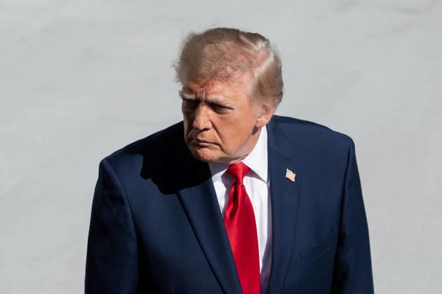 October 7, 2026, Washington, District Of Columbia, United States: President DONALD TRUMP speaks to reporters on the South Lawn of the White House before departing for San Antonio, Texas, where he is scheduled to headline a midterm campaign rally at Freeman Coliseum as Republicans seek to boost turnout and support candidates including Texas Attorney General KEN PAXTON. Washington United States - ZUMAk206 20261007_znp_k206_014 Copyright: xMattxKaminskyx