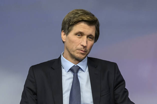 Pictured from left: Moritz Schularick, economist, GER, Berlin, studio, guest on Maischberger, political talk show, TV, program, with host Sandra Maischberger, Das Erste, from Adlershof, Am Studio 20, October 7, 2026, Copyright: HMBxMedia UwexKoch