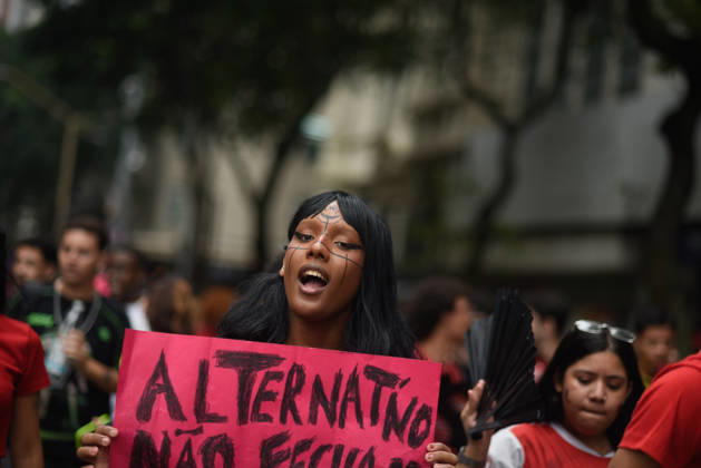 Thousands of demonstrators gathered in downtown Rio de Janeiro RIO DE JANEIRO, BRAZIL - OCTOBER 7: Thousands of demonstrators gathered in downtown in support of presidential candidate Luiz Inacio Lula da Silva (PT) ahead of the second round of Brazil’s presidential election in Rio de Janeiro on October 7, 2026. The demonstration, organized under the name Youth on the Streets for Democracy, began at Candelaria and continued with a march toward Cinelandia. Students gathered at noon for an event organized by the Rio de Janeiro State Students’ Union (UEE-RJ) as a peaceful demonstration in defense of democracy, student rights, education and equality. Fabio Teixeira Anadolu Rio de Janeiro Brazil. Editorial use only. Please get in touch for an  Copyright: x2026xAnadoluxFabioxTeixeirax