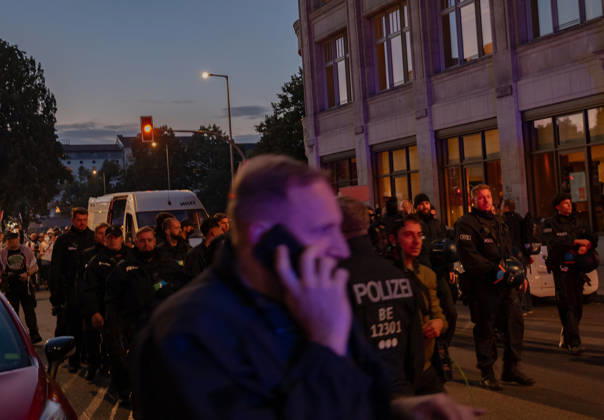 October 7, 2026, Berlin, Germany: Hundereds of pro-palestinian protesters gather in Berlin, Germany, on October 7, 2026. This marks the three-year anniversary of the Hamas led border attacks in Southern Israel. Germany  - ZUMAj167 20261007_zip_j167_009 Copyright: xSvetxJacquelinex