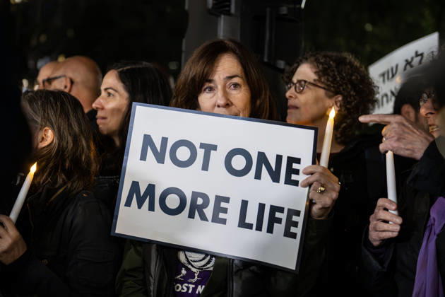 October 7, 2026, New York, New York, USA: The Union Square candlelight vigil organized by the group Israelis for Peace on October 7th 2026 went on in spite of loud protests by pro-Palestinian activists. Several public officials, including New York City mayor ZOHRAN MAMDANI, joined the group in commemorating the Israeli lives lost on Ocotober 7th 2023 despite the protests. New York USA  - ZUMAh214 20261007_znp_h214_023 Copyright: xSDxHerzogx