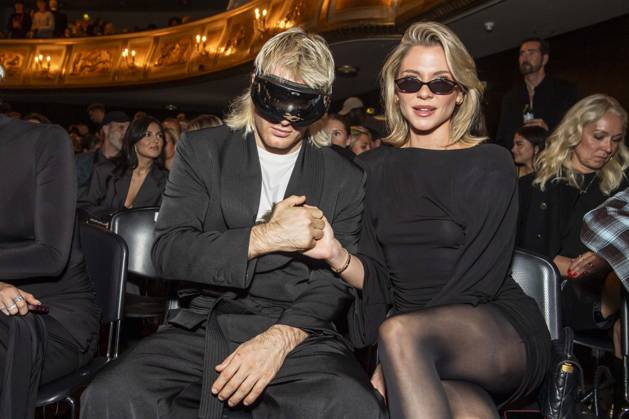 ABB ABOUTYOU Ski Aggu and Cheyenne Pahde as guests at the ABOUT YOU Opera Fashion Show at the Admiralspalast on October 7, 2026, in Berlin, Germany