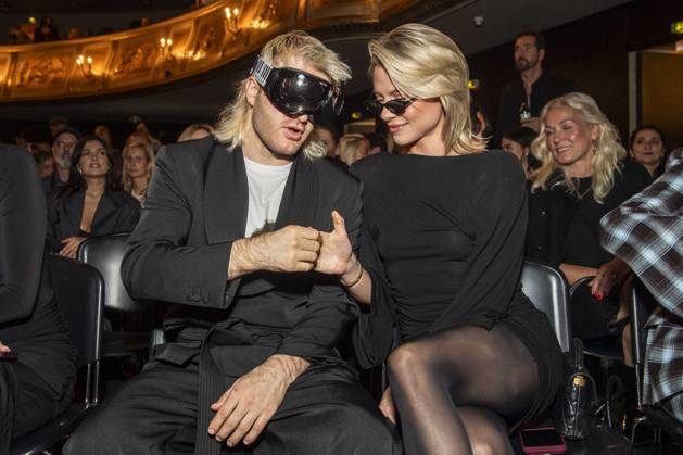 ABB ABOUTYOU Ski Aggu and Cheyenne Pahde as guests at the ABOUT YOU Opera Fashion Show at the Admiralspalast on October 7, 2026, in Berlin, Germany