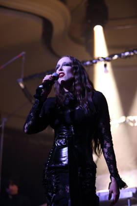 Alexandra Ashley Hughes, also known as Allie X, at a concert at the Metropol in Berlin, October 7, 2026 Allie X Concert Berlin