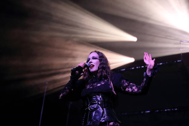 Alexandra Ashley Hughes, also known as Allie X, at a concert at the Metropol in Berlin, October 7, 2026 Allie X Concert Berlin