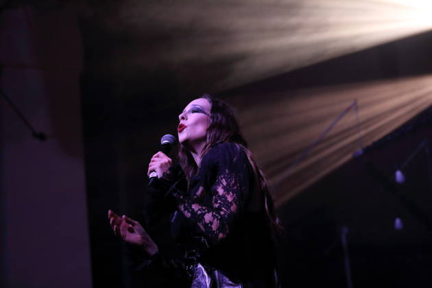 Alexandra Ashley Hughes, also known as Allie X, at a concert at the Metropol in Berlin, October 7, 2026 Allie X Concert Berlin