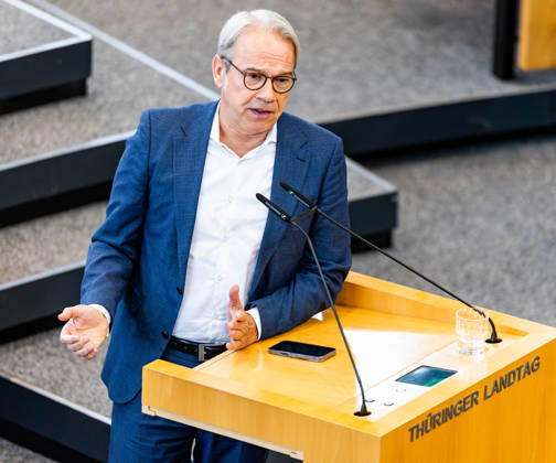 October 8, 2026, GER, Politics News, 8th Legislative Session, 57th Plenary Session in the Plenary Hall of the Thuringian State Parliament, Georg Maier (SPD), 99096 Erfurt, Thuringian State Parliament, Thuringia, Germany