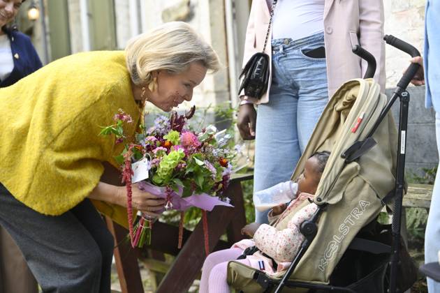 Queen Mathilde Visits Winners Of the 2026 Queen Mathilde Prize GREZ-DOICEAU, BELGIUM - OCTOBER 08: Queen Mathilde of Belgium pictured visiting two organizations that won the 2026 Queen Mathilde Prize : Vzw Alba, on October 08, 2026 in Grez-Doiceau, Belgium, 08 10 2026 Grez-Doiceau Belgium  Copyright: xPhilipxReynaersx