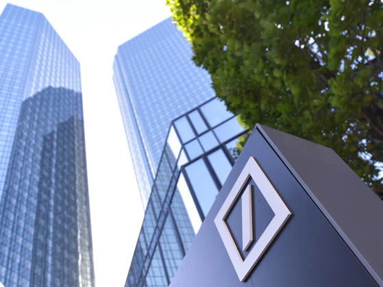 October 6, 2026, xblx, Towers of the Deutsche Bank Headquarters in Frankfurt, Twin Skyscrapers, Frankfurt am Main