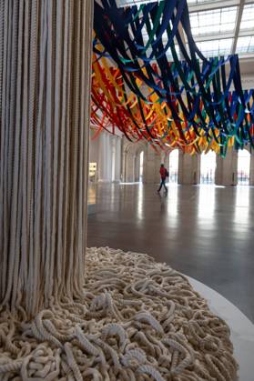 Exhibition Au dela by Sheila Hicks PHOTOPQR VOIX DU NORD FLORENT MOREAU October 8, 2026 LILLE October 8, 2026 The exhibition Au dela by artist Sheila Hicks, is on view at the Palais des Beaux-Arts PHOTO FLORENT MOREAU LA VOIX DU NORD LILLE, FRANCE, OCTOBER 8, 2026 Sheila Hicks – Beyond exhibition at the Palais des Beaux Arts in Lille The internationally renowned American artist presents a new installation in the museum’s atrium, exploring textile fiber through monumental works created especially for the space HAUTS-DE-FRANCE France  Copyright: xPHOTOPQR VOIXxDUxNORD MAXPPPxFLORENTxMOREAUx 20261008VDN9608 20261008VDN9608